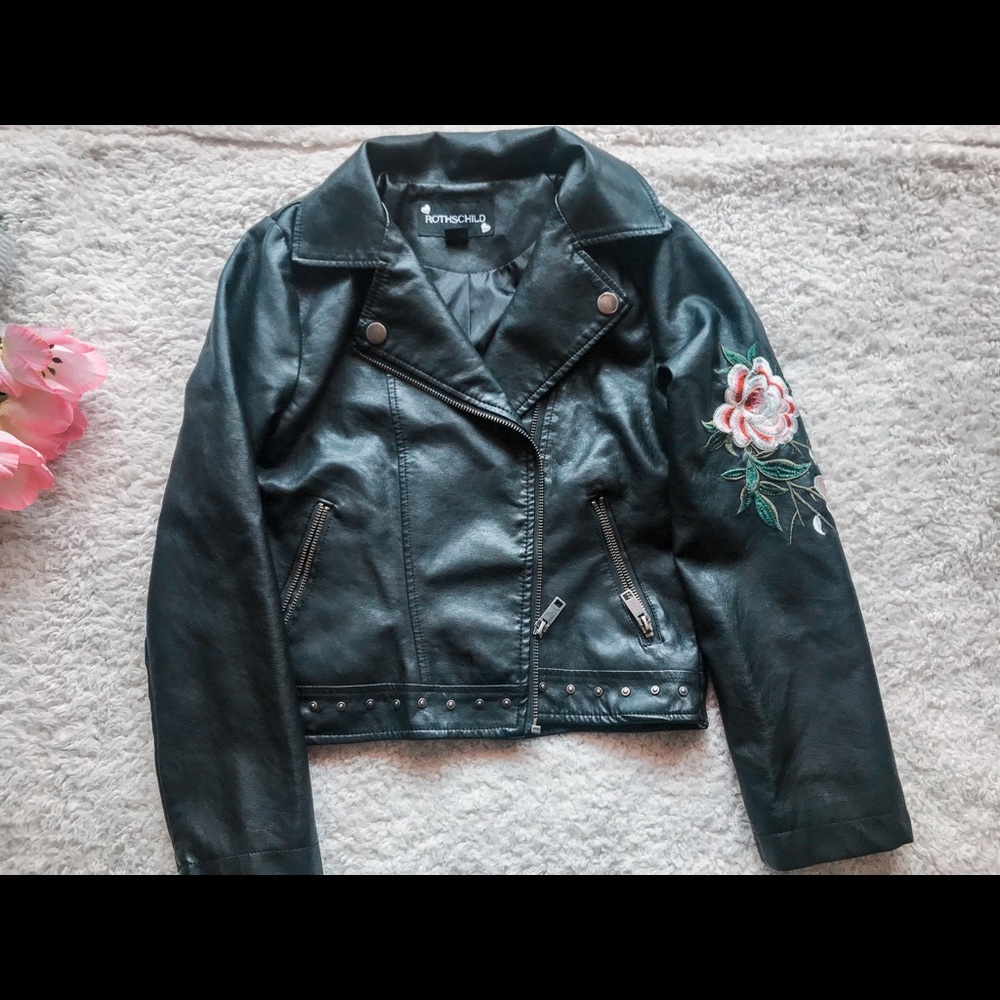 Rothschild Faux Leather Jacket size Medium